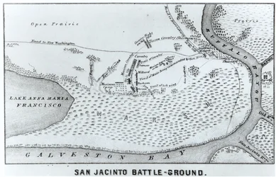 Plano de la Batalla de San Jacinto